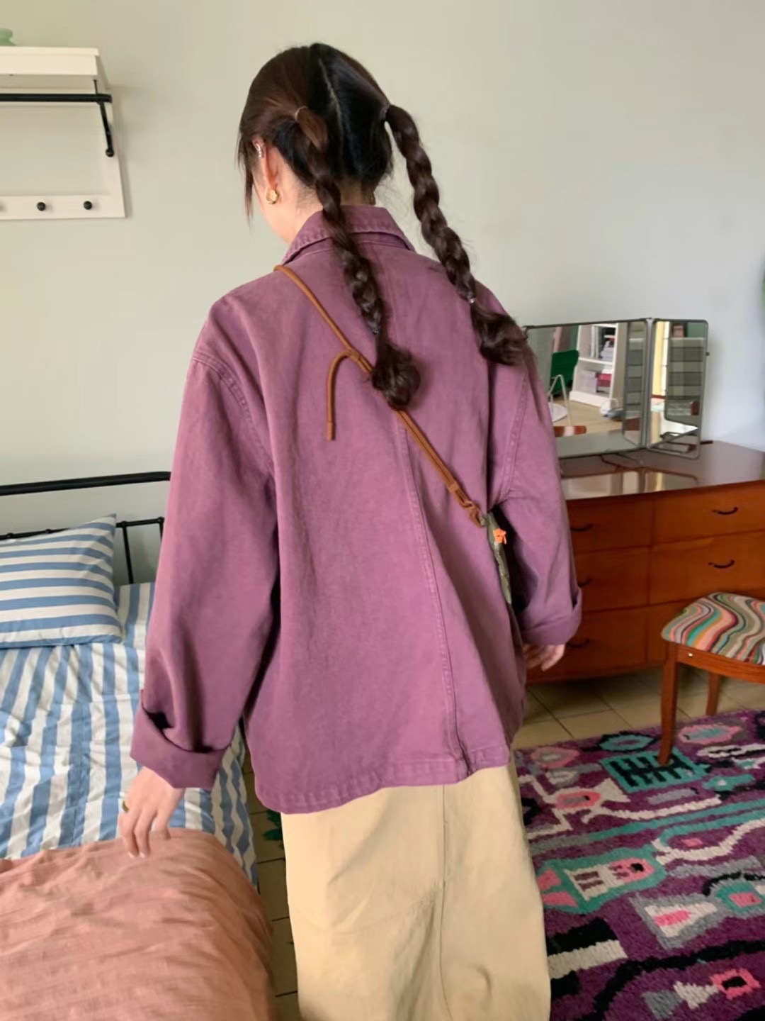 STANDING直郵韓國代購女裝新款24秋冬推薦熱賣時尚真品夾克STANDING夾克