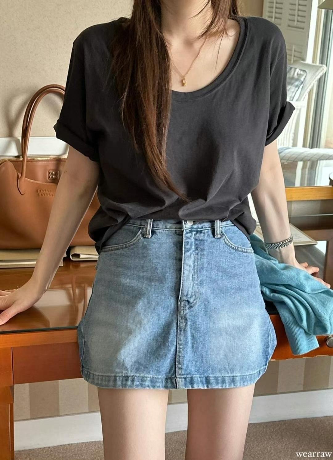 WEARRAW韓國直郵東大門代購女裝新款時尚職業熱賣24秋冬短裙WEARRAW短裙