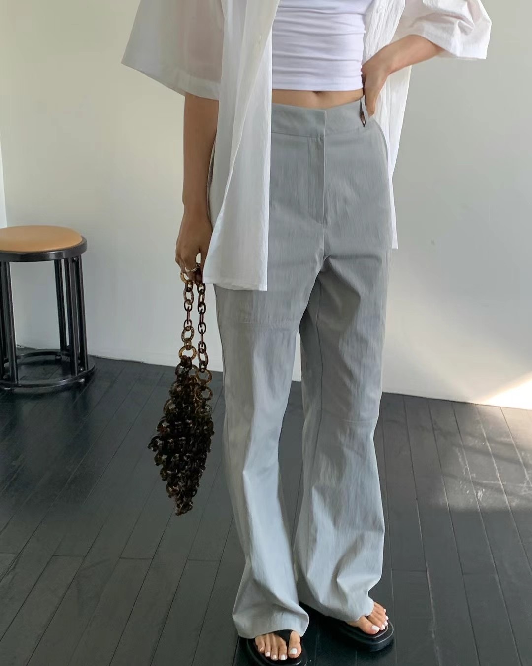 HANDER直郵韓國代購女裝新款人氣24秋冬時尚休閑熱賣休閑褲HANDER休閑褲