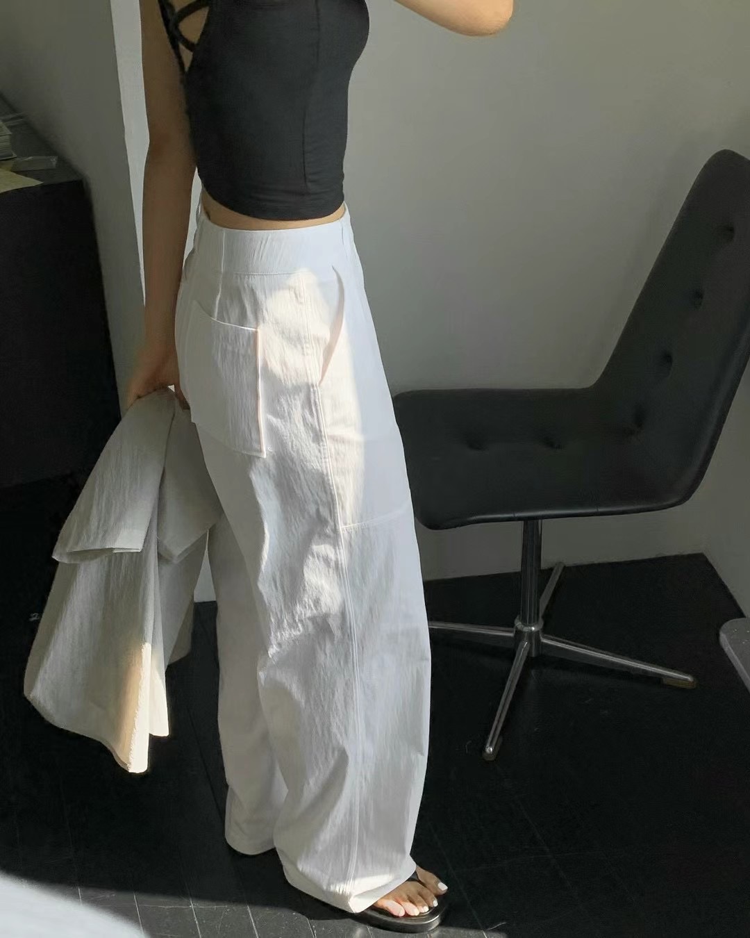 HANDER直郵韓國代購女裝新款人氣24秋冬時尚休閑熱賣休閑褲HANDER休閑褲
