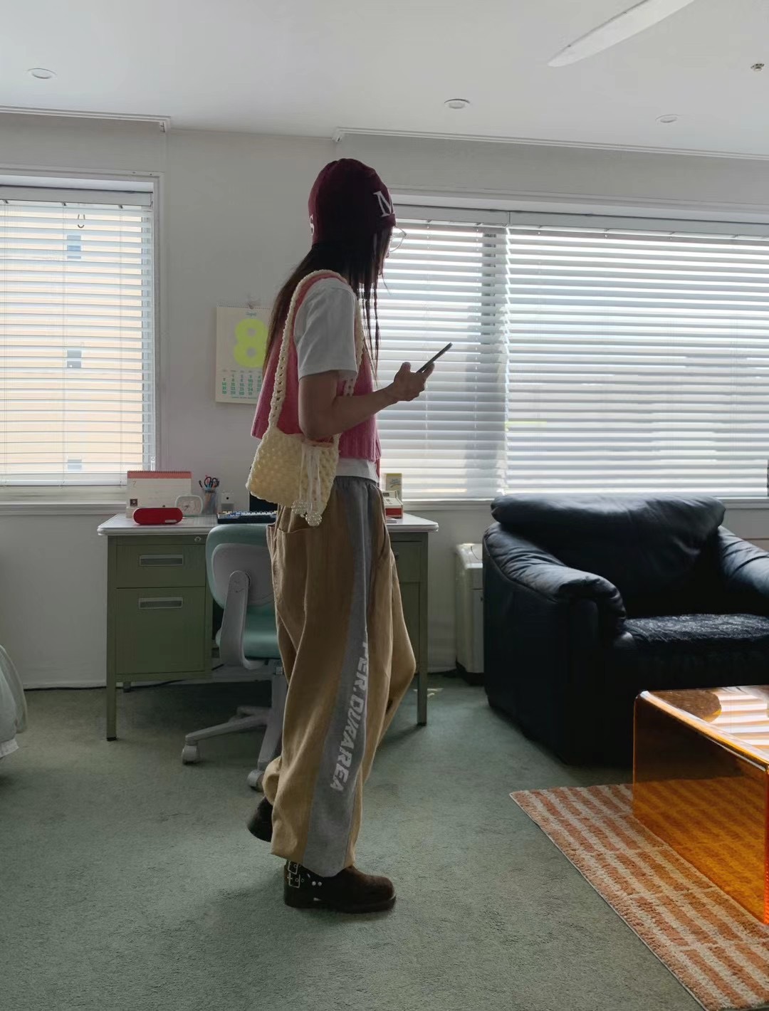 STANDING韓國直郵女裝新品熱賣24秋冬職業時尚休閑休閑褲STANDING休閑褲