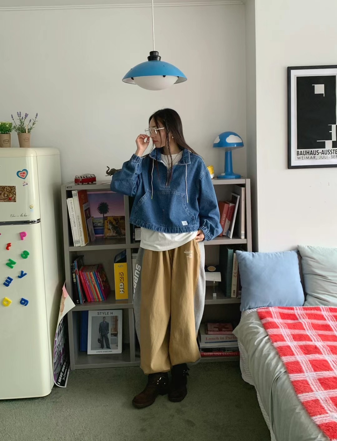STANDING韓國直郵女裝新品熱賣24秋冬職業時尚休閑休閑褲STANDING休閑褲