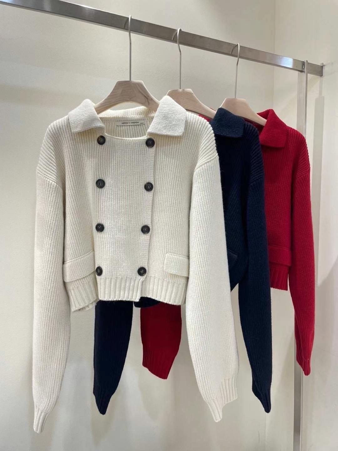 WEARRAW韓國直郵女裝新品人氣休閑24秋冬推薦時尚職業毛衣WEARRAW毛衣圖色2左二色