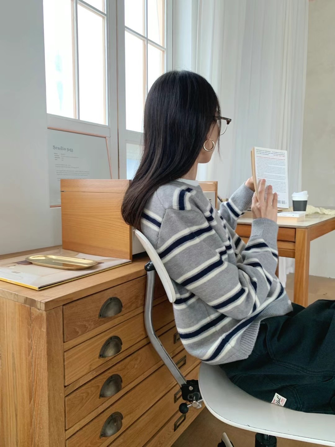 STANDING韓國直郵東大門實拍女裝新品推薦真品熱賣人氣針織衫STANDING針織衫