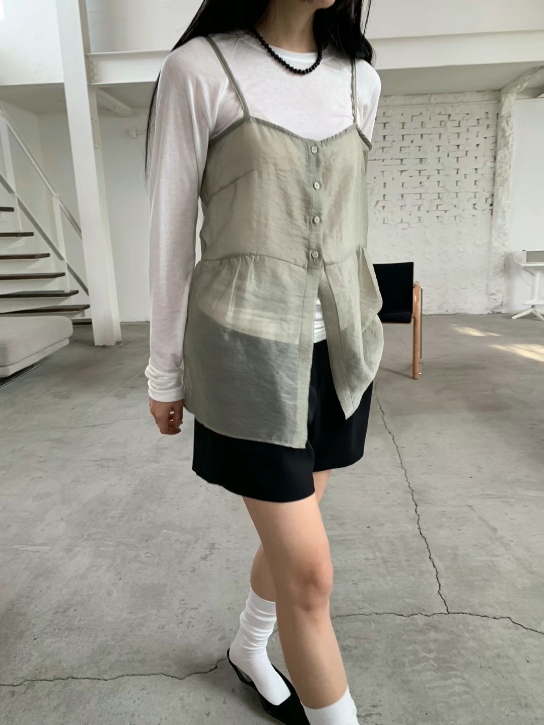 HANDER直郵韓國代購女裝新品真品人氣推薦時尚休閑吊帶背心HANDER吊帶/背心