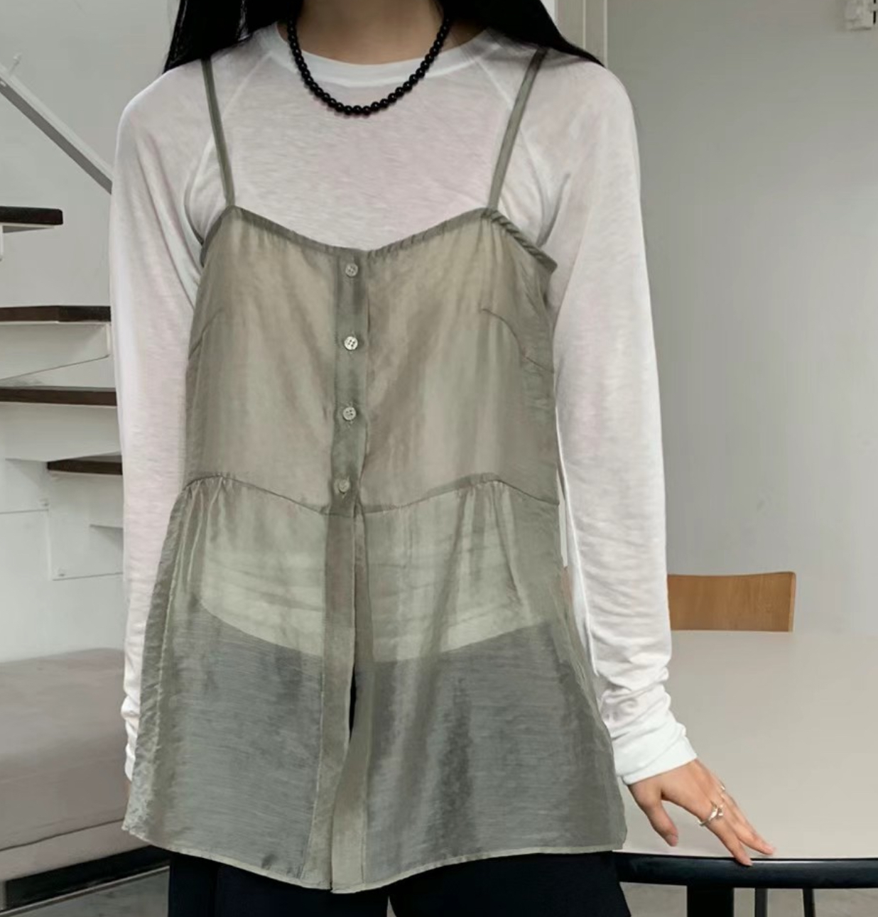 HANDER直郵韓國代購女裝新品真品人氣推薦時尚休閑吊帶背心HANDER吊帶/背心圖色3