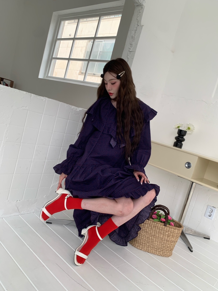 MAISON DE GLORY韓國直郵東大門實拍女裝新品人氣休閑連衣裙MAISON DE GLORY連衣裙