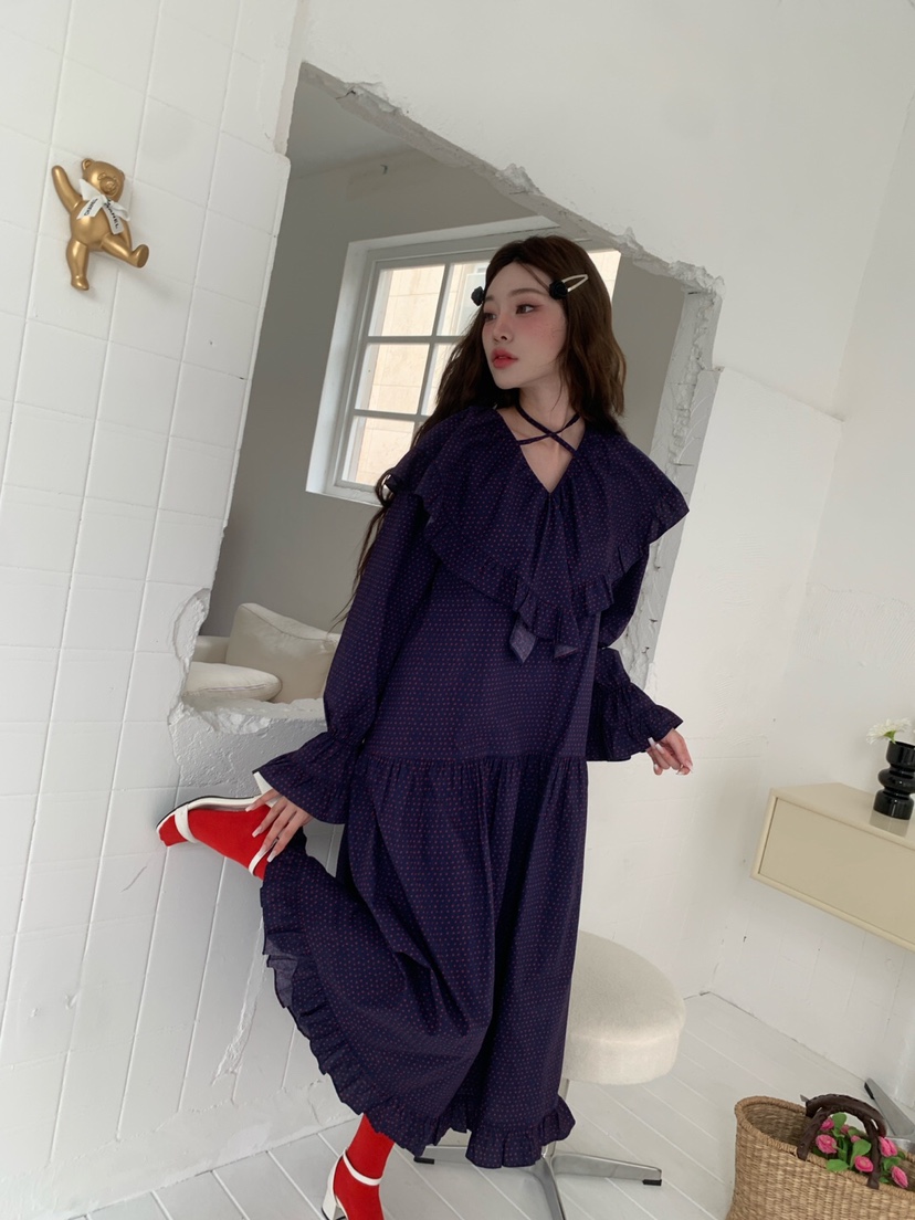 MAISON DE GLORY韓國直郵東大門實拍女裝新品人氣休閑連衣裙MAISON DE GLORY連衣裙