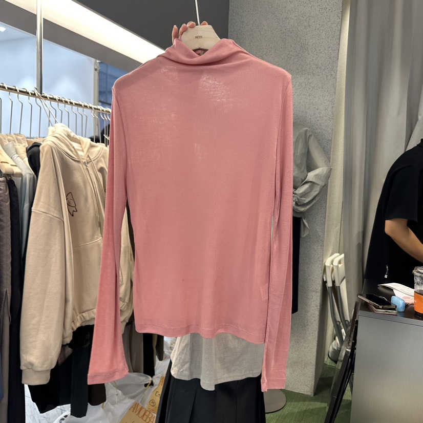 AMOEBA韓國直郵東大門實拍女裝新品休閑熱賣時尚職業長袖T恤AMOEBA長袖T恤圖色3