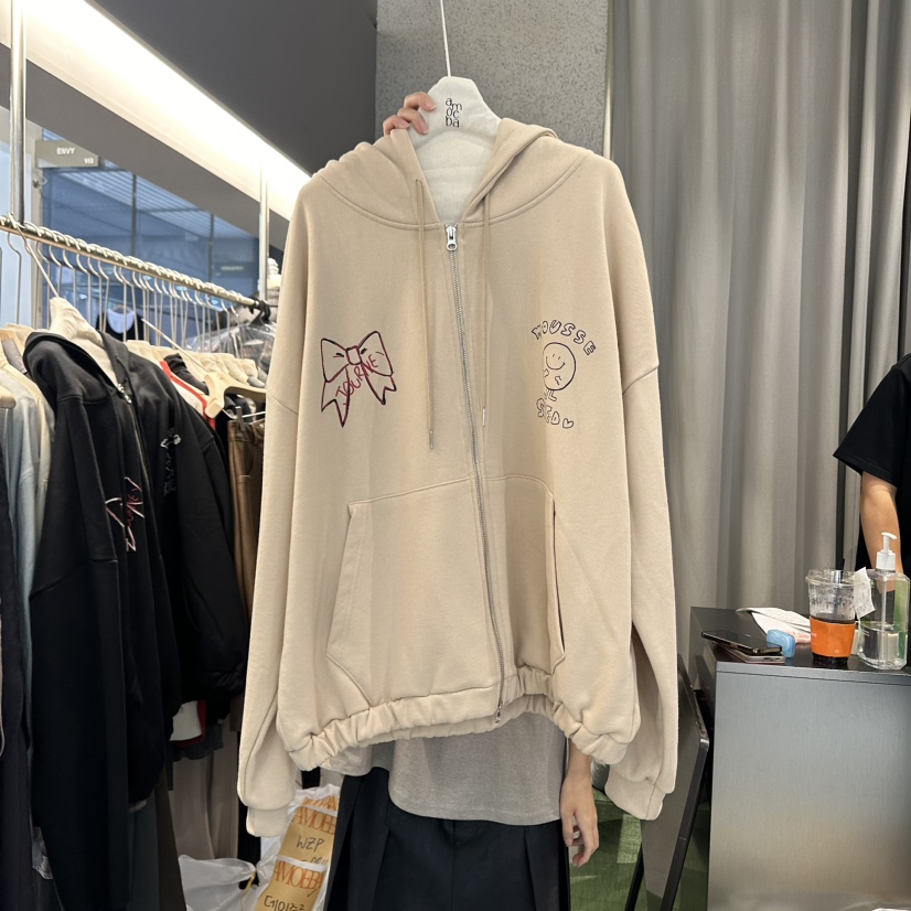 AMOEBA韓國直郵女裝新品人氣時尚推薦24秋冬熱賣真品衛衣AMOEBA衛衣