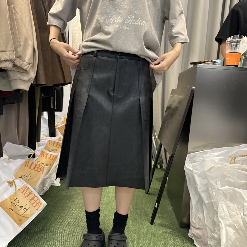 AMOEBA直郵韓國代購女裝新款推薦休閑職業真品半身裙中短裙AMOEBA半身裙/中短裙圖色2