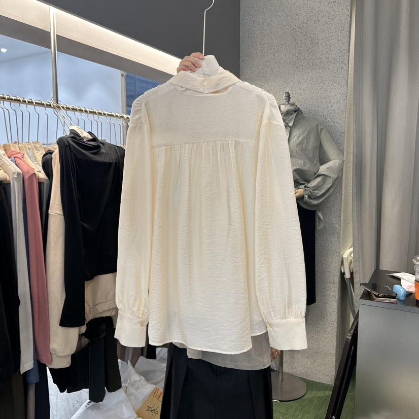 AMOEBA韓國直郵東大門實拍女裝新品職業休閑熱賣襯衫蕾絲衫AMOEBA襯衫/蕾絲衫