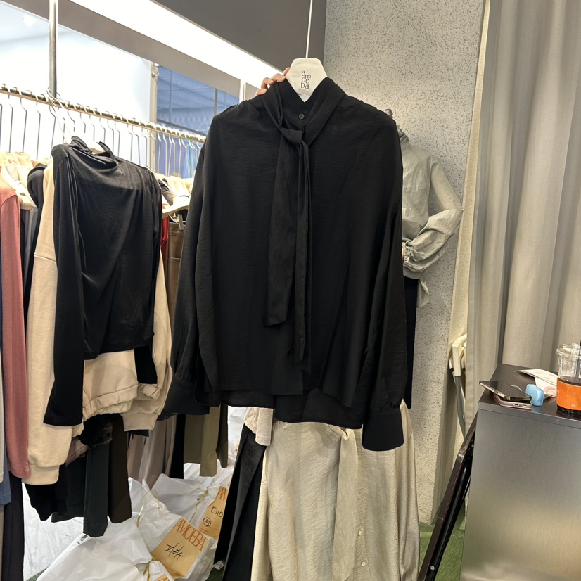 AMOEBA韓國直郵東大門實拍女裝新品職業休閑熱賣襯衫蕾絲衫AMOEBA襯衫/蕾絲衫圖色3