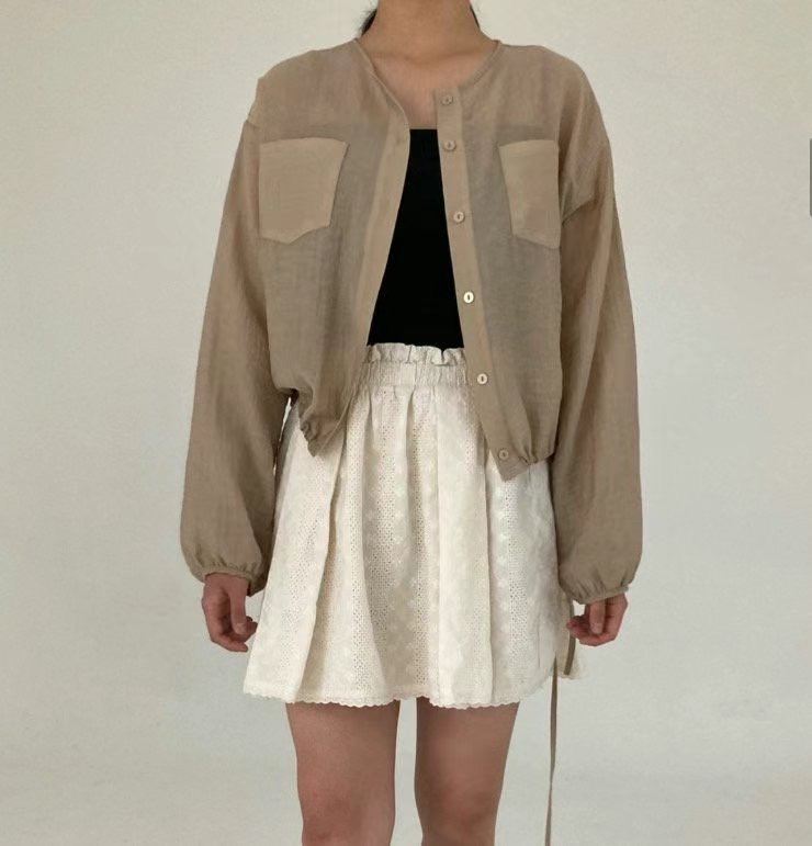 cocojnissi直郵韓國代購女裝新品24秋冬人氣真品襯衫蕾絲衫cocojnissi襯衫/蕾絲衫圖色2