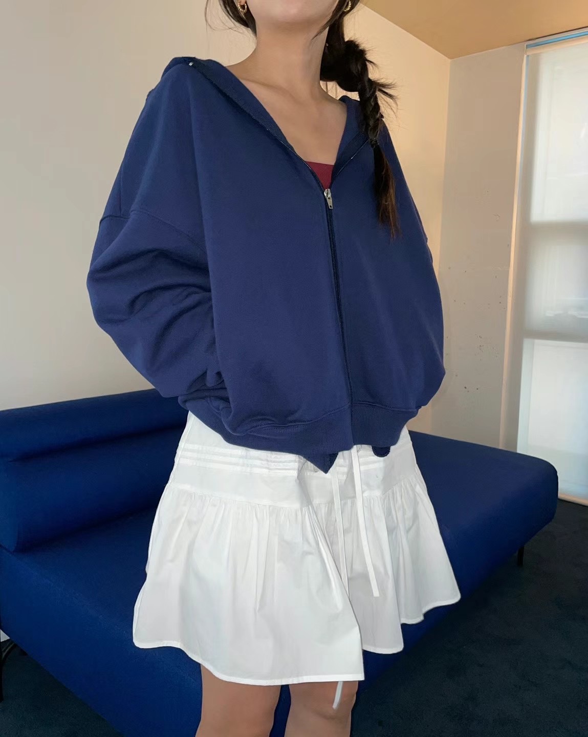 HOPPER韓國直郵東大門代購女裝新品熱賣推薦24秋冬真品短裙HOPPER/LAY OVER短裙