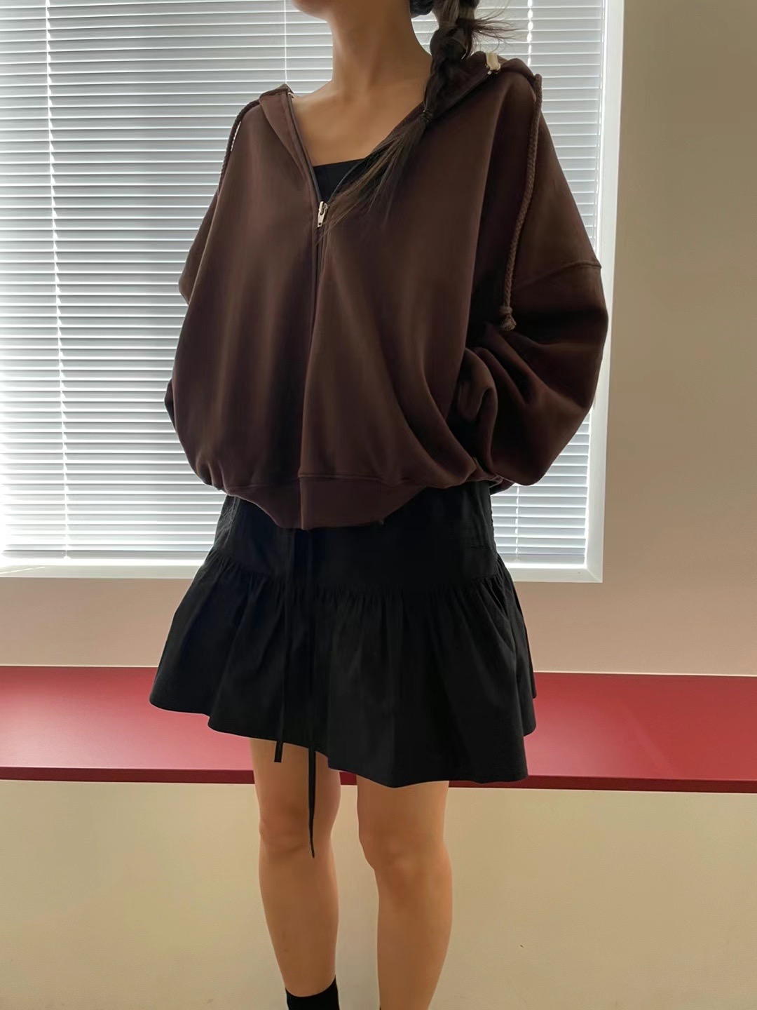 HOPPER韓國直郵東大門代購女裝新品熱賣推薦24秋冬真品短裙HOPPER/LAY OVER短裙