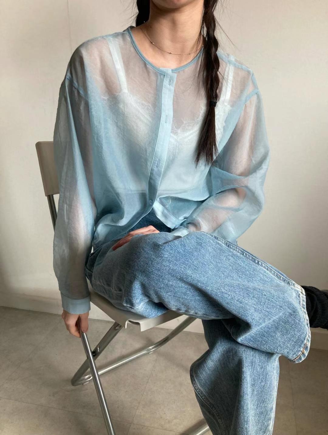 cocojnissi直郵韓國代購女裝新款24秋冬時尚推薦襯衫蕾絲衫cocojnissi襯衫/蕾絲衫