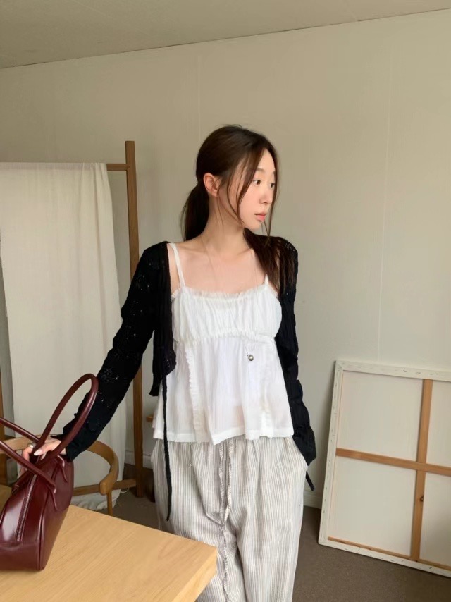 HOPPER韓國直郵東大門實拍女裝新款人氣時尚熱賣24秋冬吊帶背心HOPPER/LAY OVER吊帶/背心