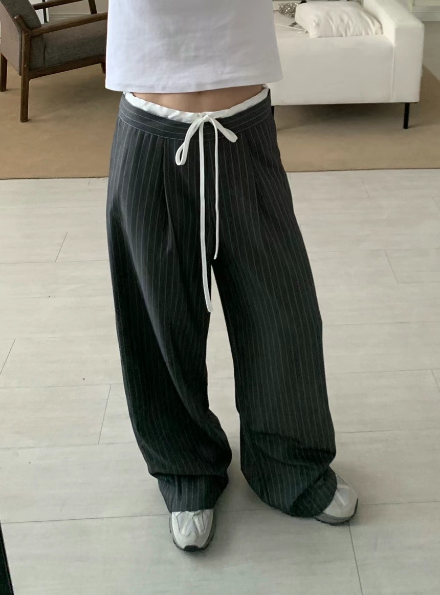 HOPPER韓國直郵東大門代購女裝新品推薦時尚24秋冬休閑褲HOPPER休閑褲