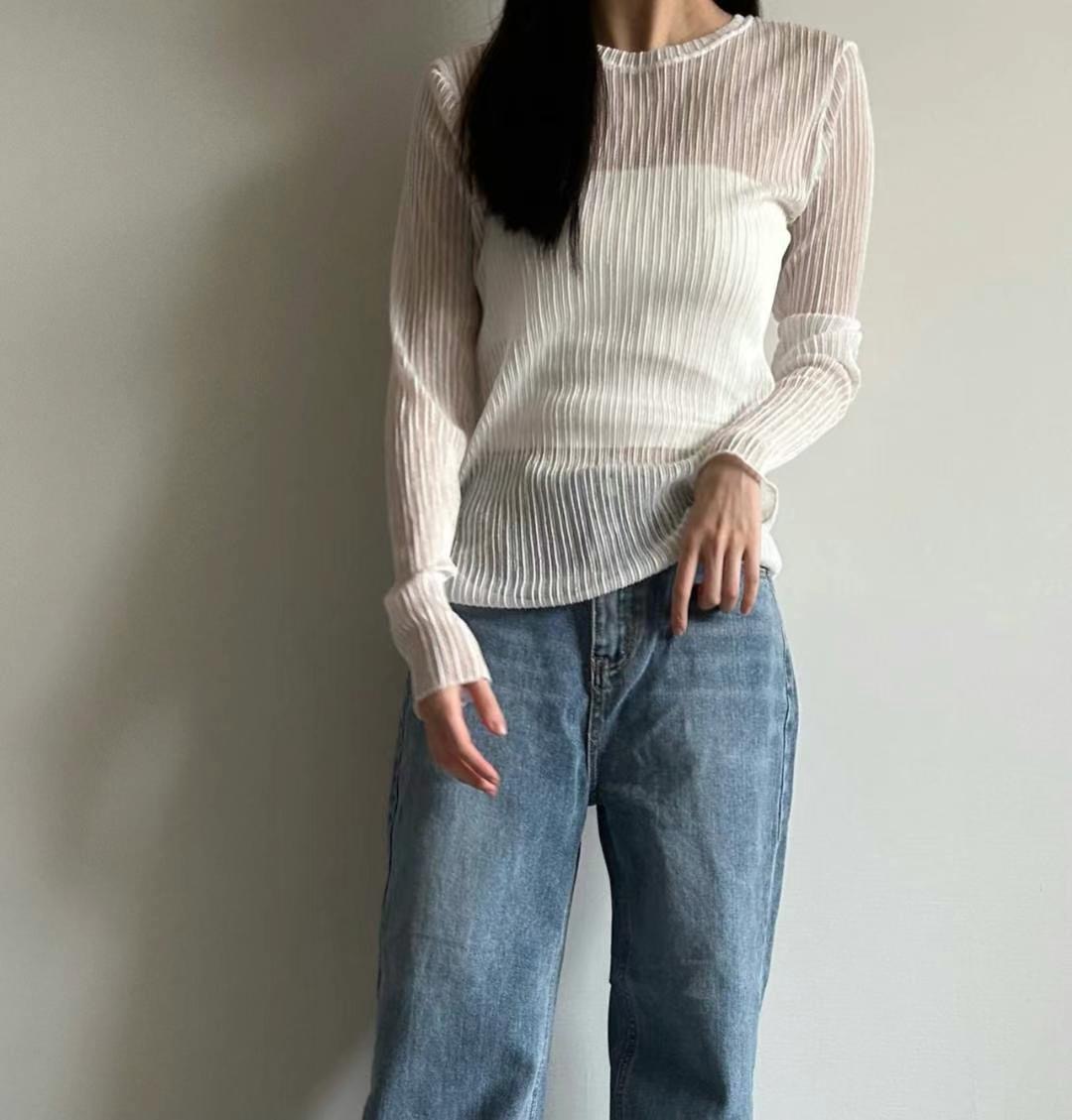 cocojnissi直郵韓國代購女裝新品推薦24秋冬時尚真品長袖T恤cocojnissi長袖T恤