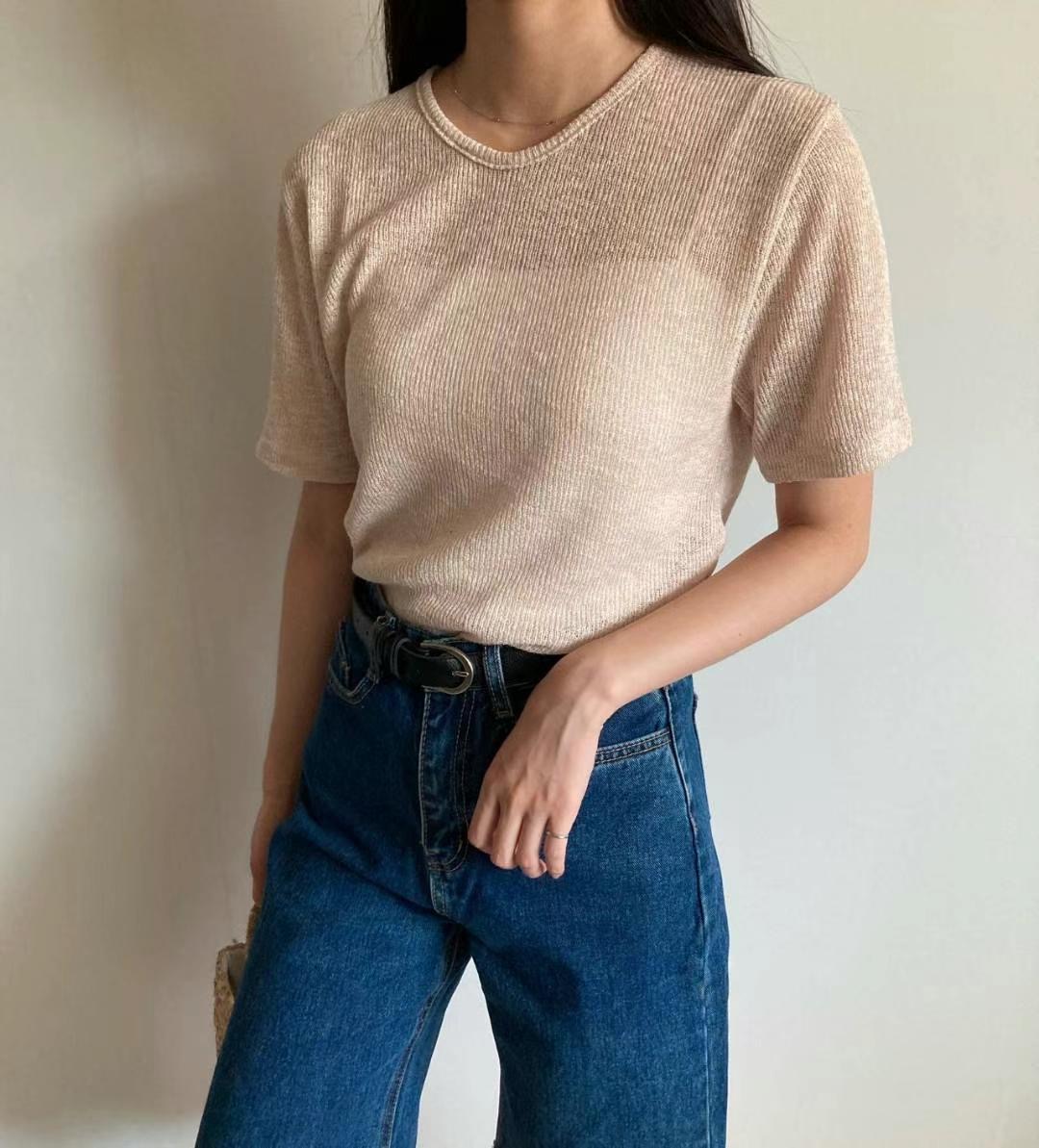 cocojnissi韓國直郵東大門實拍女裝新品休閑真品人氣24秋冬T恤cocojnissiT恤圖色3