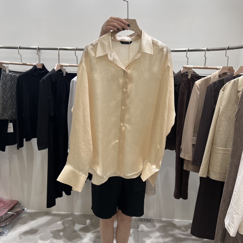 BOHEME直郵韓國代購女裝新品職業時尚休閑24秋冬襯衫蕾絲衫BOHEME襯衫/蕾絲衫圖色2