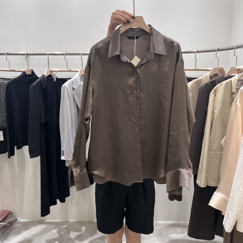 BOHEME直郵韓國代購女裝新品職業時尚休閑24秋冬襯衫蕾絲衫BOHEME襯衫/蕾絲衫圖色3