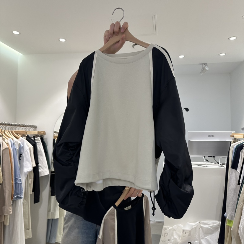 FAR直郵韓國代購女裝新款24秋冬熱賣休閑職業時尚長袖T恤X-MOOD長袖T恤圖色2