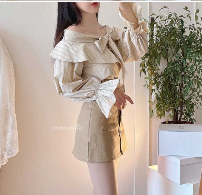 火Ⅱ-화투-T直郵韓國代購女裝新品人氣休閑熱賣襯衫蕾絲衫火Ⅱ襯衫/蕾絲衫