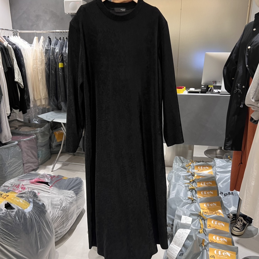 OPEN韓國直郵東大門代購女裝新品24秋冬人氣真品職業連衣裙OPEN連衣裙圖色2