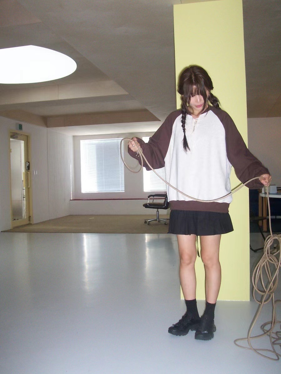 HOPPER韓國直郵東大門實拍女裝新品真品時尚熱賣24秋冬衛衣HOPPER/LAY OVER衛衣