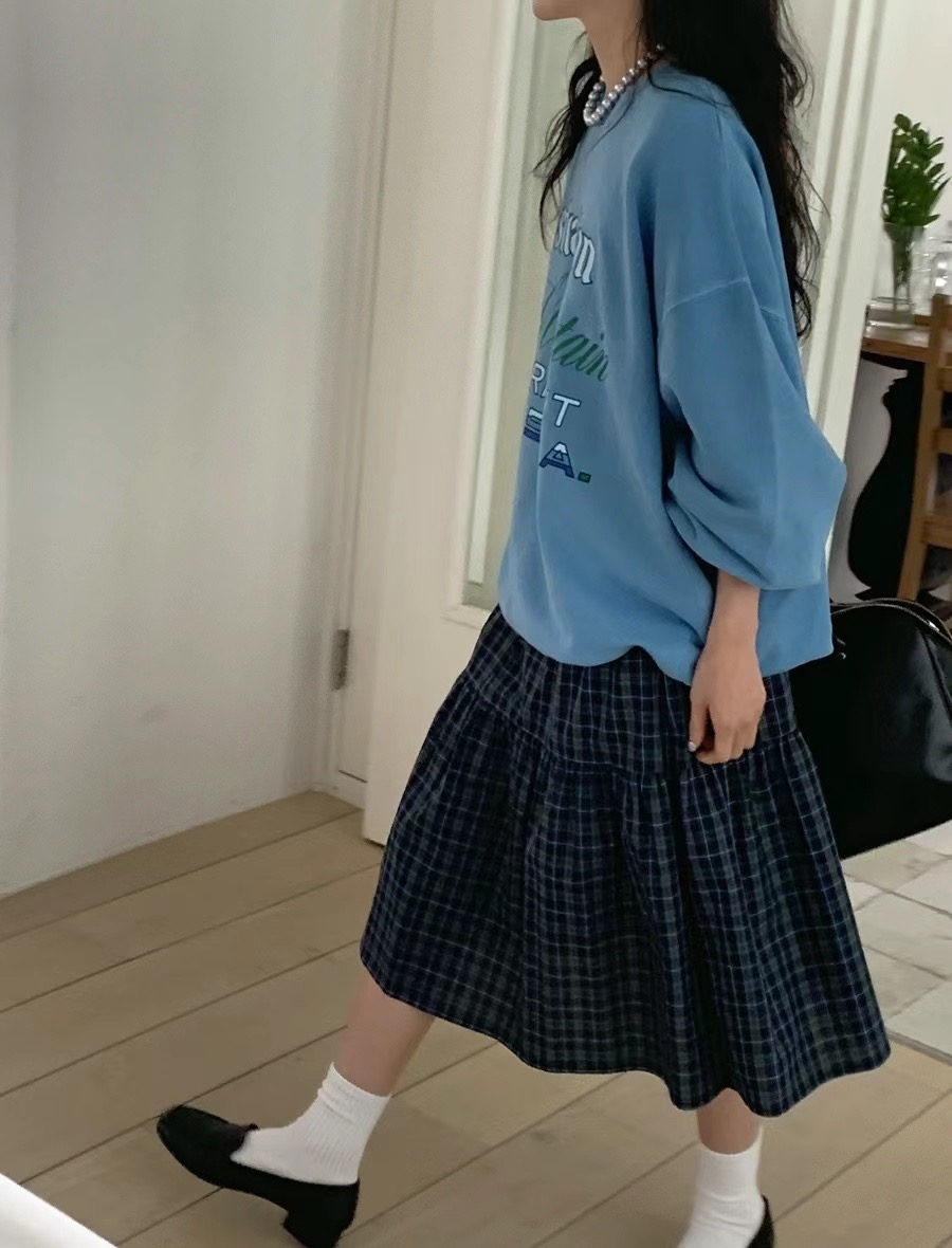 HOPPER韓國直郵女裝新品職業推薦真品人氣休閑半身裙中短裙HOPPER/LAY OVER半身裙/中短裙