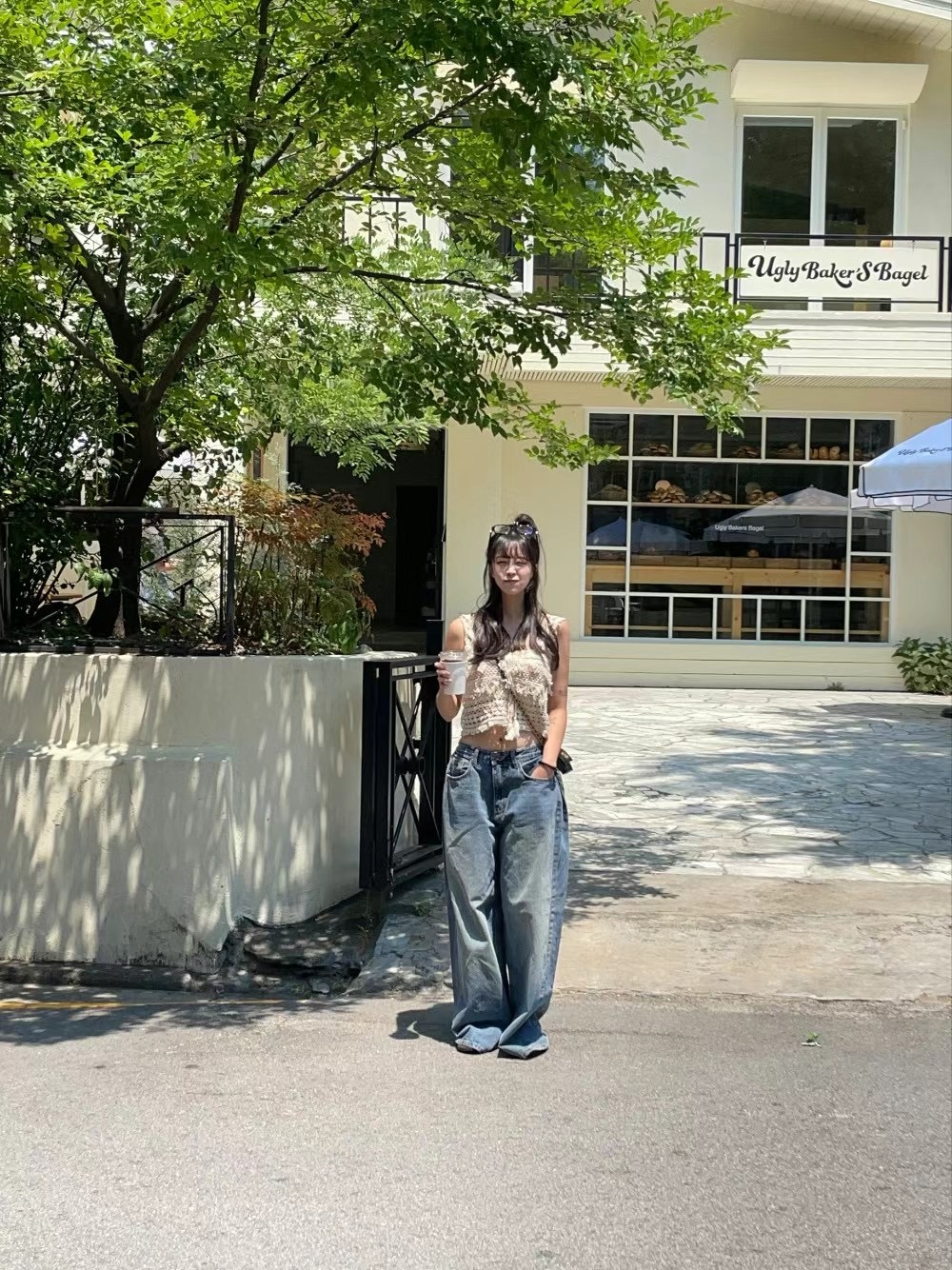HOPPER韓國直郵東大門代購女裝新款職業真品休閑熱賣吊帶背心HOPPER/LAY OVER吊帶/背心