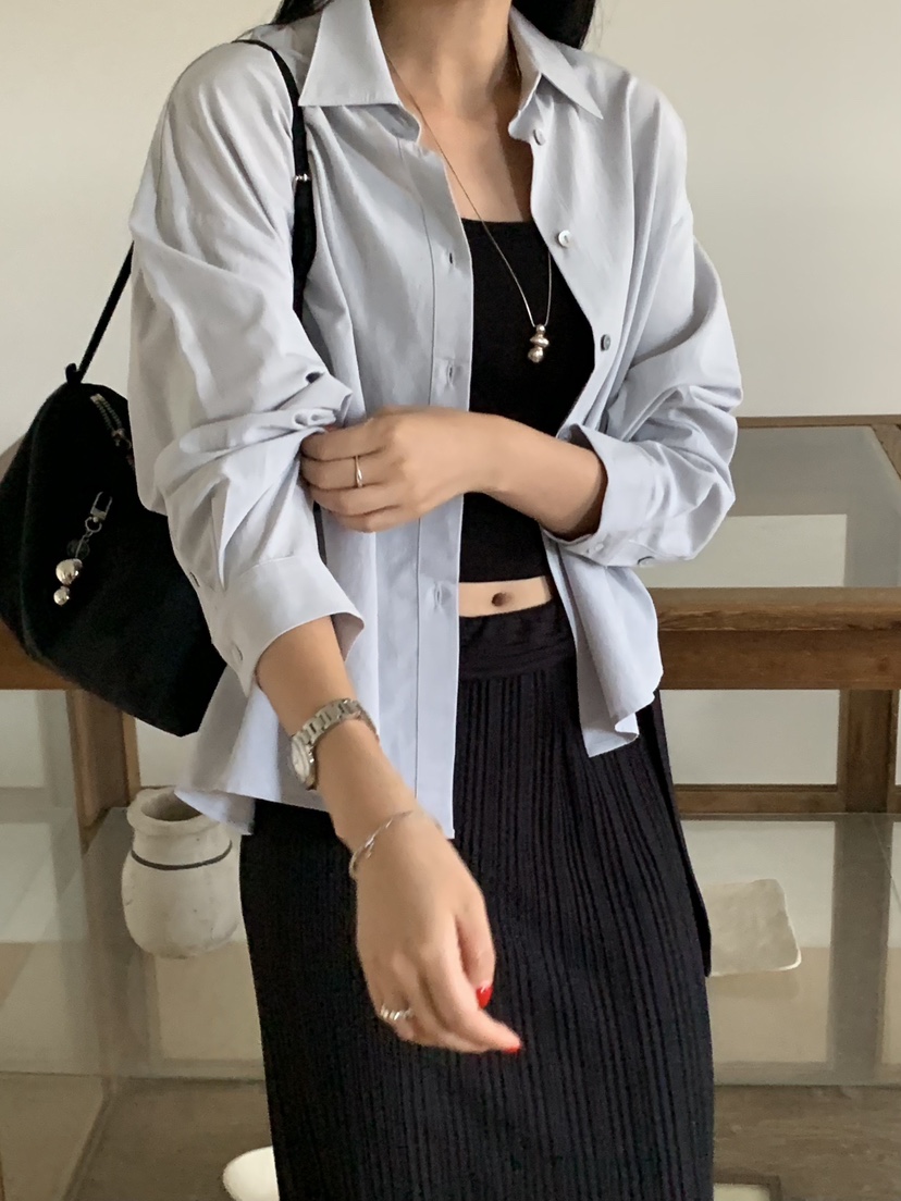 SORBET韓國直郵東大門代購女裝新品真品人氣熱賣襯衫蕾絲衫SORBET/flat white襯衫/蕾絲衫