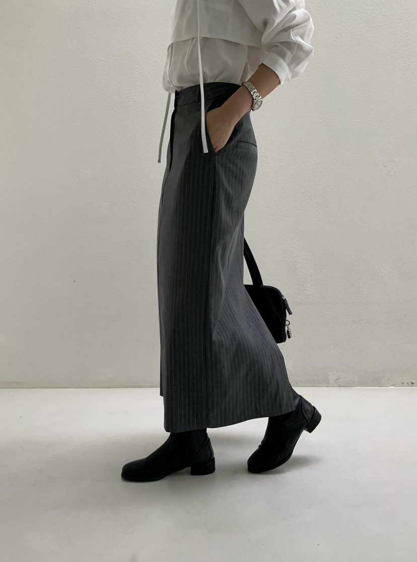 SORBET韓國直郵東大門實拍女裝新品熱賣休閑人氣真品推薦長裙SORBET/flat white長裙