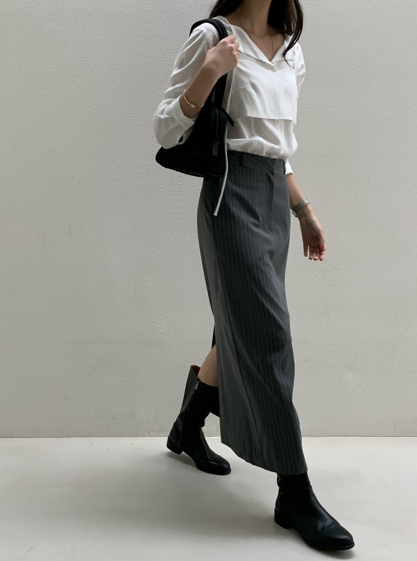 SORBET韓國直郵東大門實拍女裝新品熱賣休閑人氣真品推薦長裙SORBET/flat white長裙