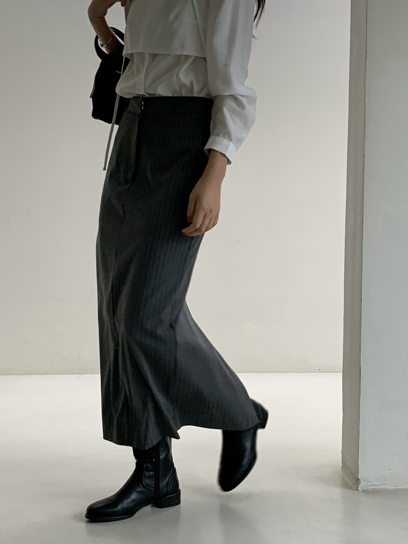 SORBET韓國直郵東大門實拍女裝新品熱賣休閑人氣真品推薦長裙SORBET/flat white長裙