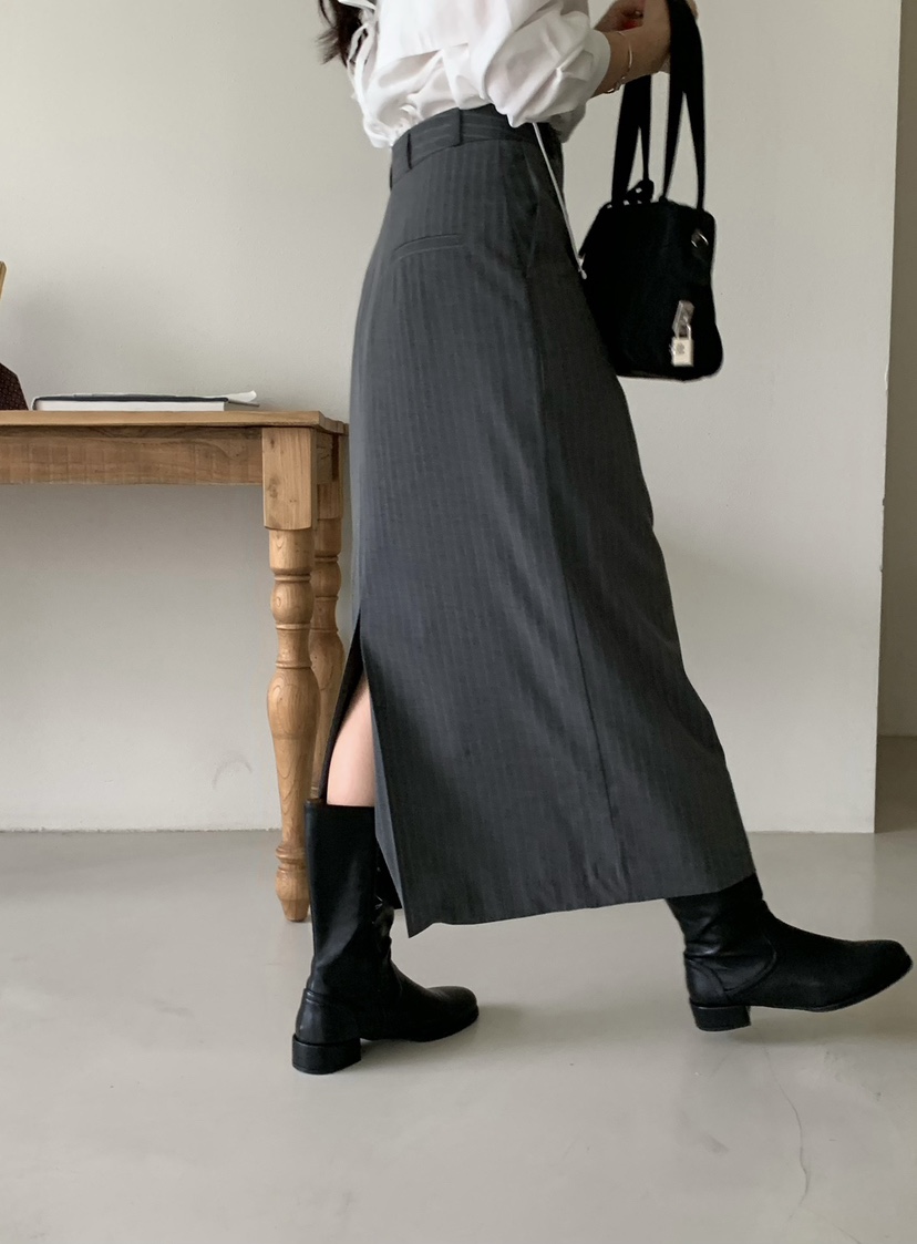 SORBET韓國直郵東大門實拍女裝新品熱賣休閑人氣真品推薦長裙SORBET/flat white長裙