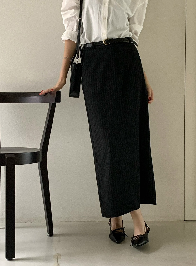 SORBET韓國直郵東大門實拍女裝新品熱賣休閑人氣真品推薦長裙SORBET/flat white長裙