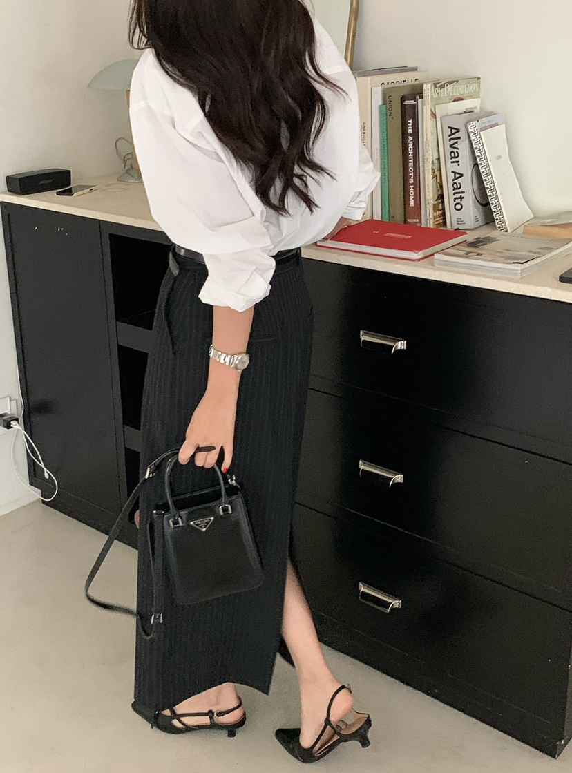 SORBET韓國直郵東大門實拍女裝新品熱賣休閑人氣真品推薦長裙SORBET/flat white長裙