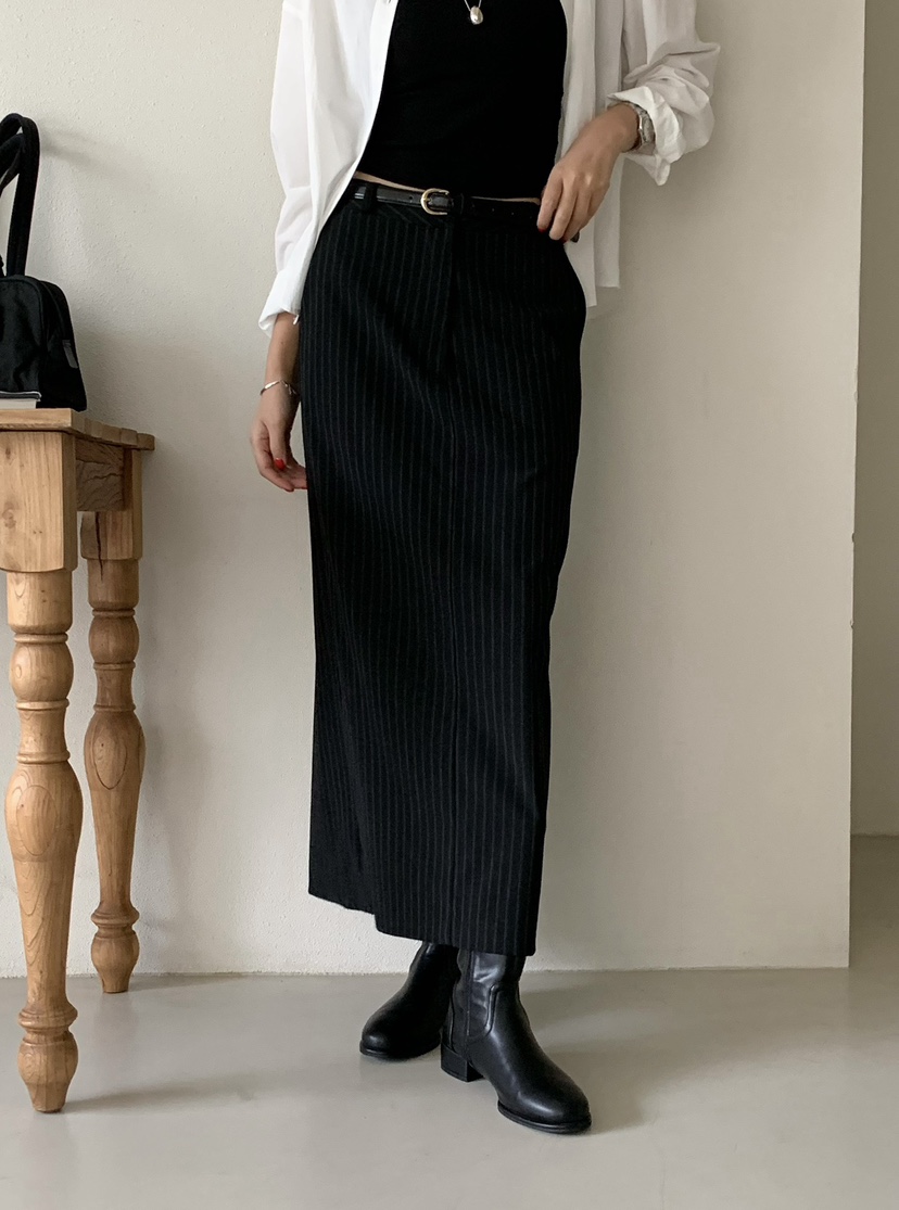 SORBET韓國直郵東大門實拍女裝新品熱賣休閑人氣真品推薦長裙SORBET/flat white長裙