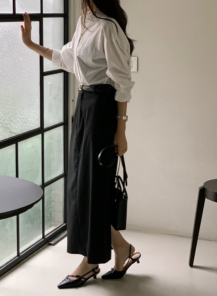 SORBET韓國直郵東大門實拍女裝新品熱賣休閑人氣真品推薦長裙SORBET/flat white長裙