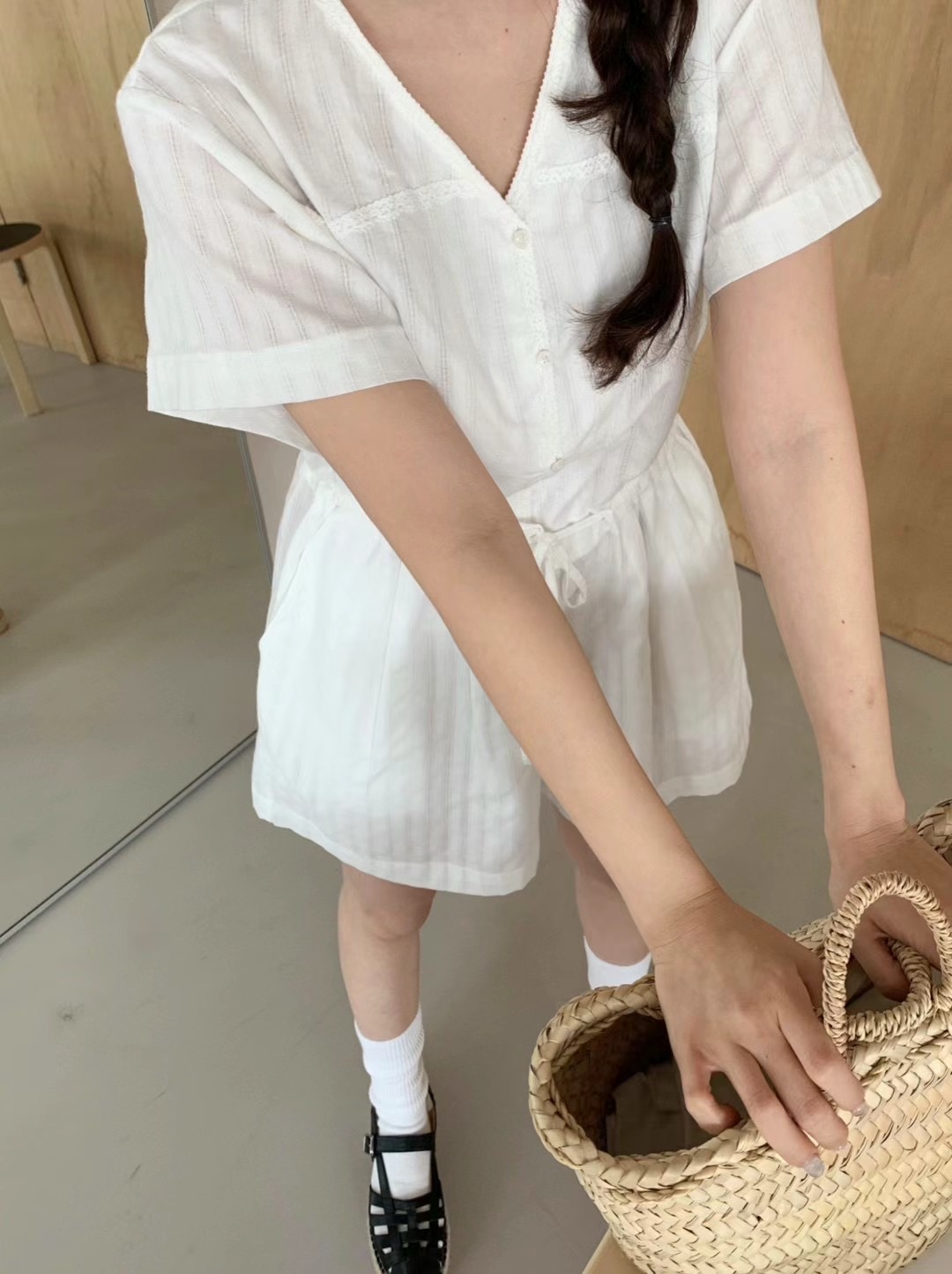 CALLMYNAME韓國直郵東大門實拍女裝新品職業熱賣時尚連體褲Call my name連體褲
