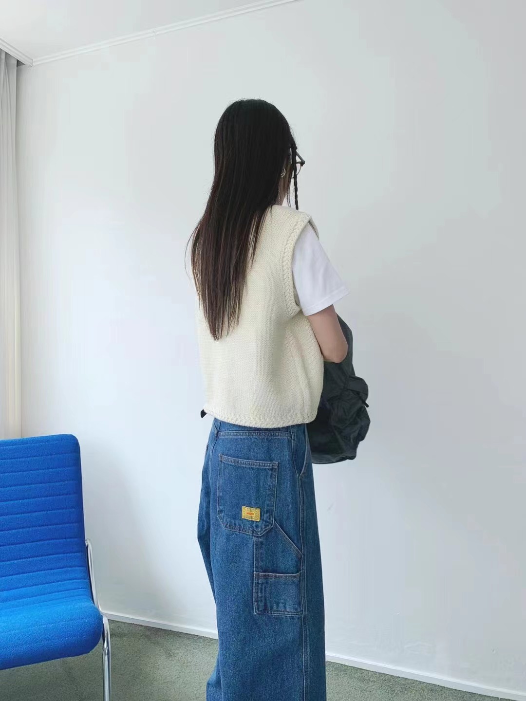 STANDING韓國直郵女裝新款真品推薦休閑熱賣職業24秋冬馬甲STANDING馬甲