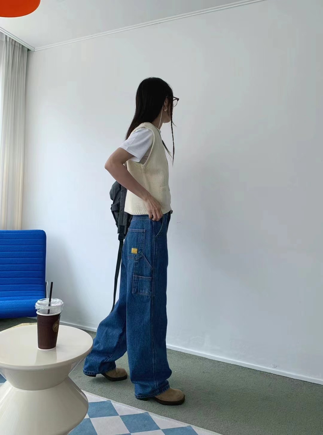 STANDING韓國直郵女裝新款真品推薦休閑熱賣職業24秋冬馬甲STANDING馬甲