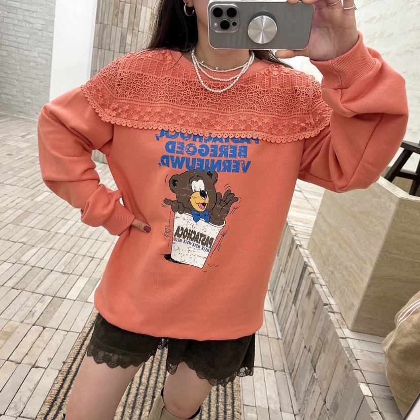 LOVABLE直郵韓國代購女裝新品24秋冬真品休閑人氣時尚衛衣LOVABLE衛衣