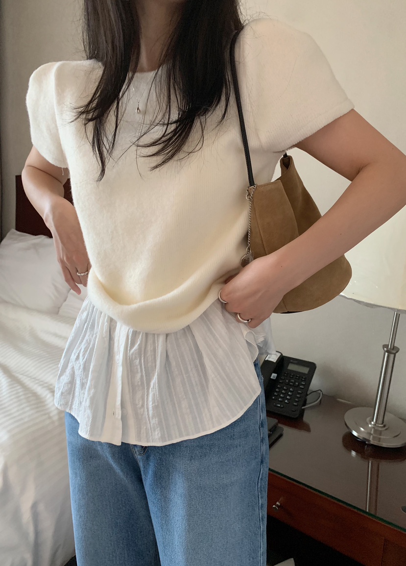 MELLOUNGE韓國直郵東大門實拍女裝新款職業休閑時尚真品T恤MELLOUNGE-TT恤