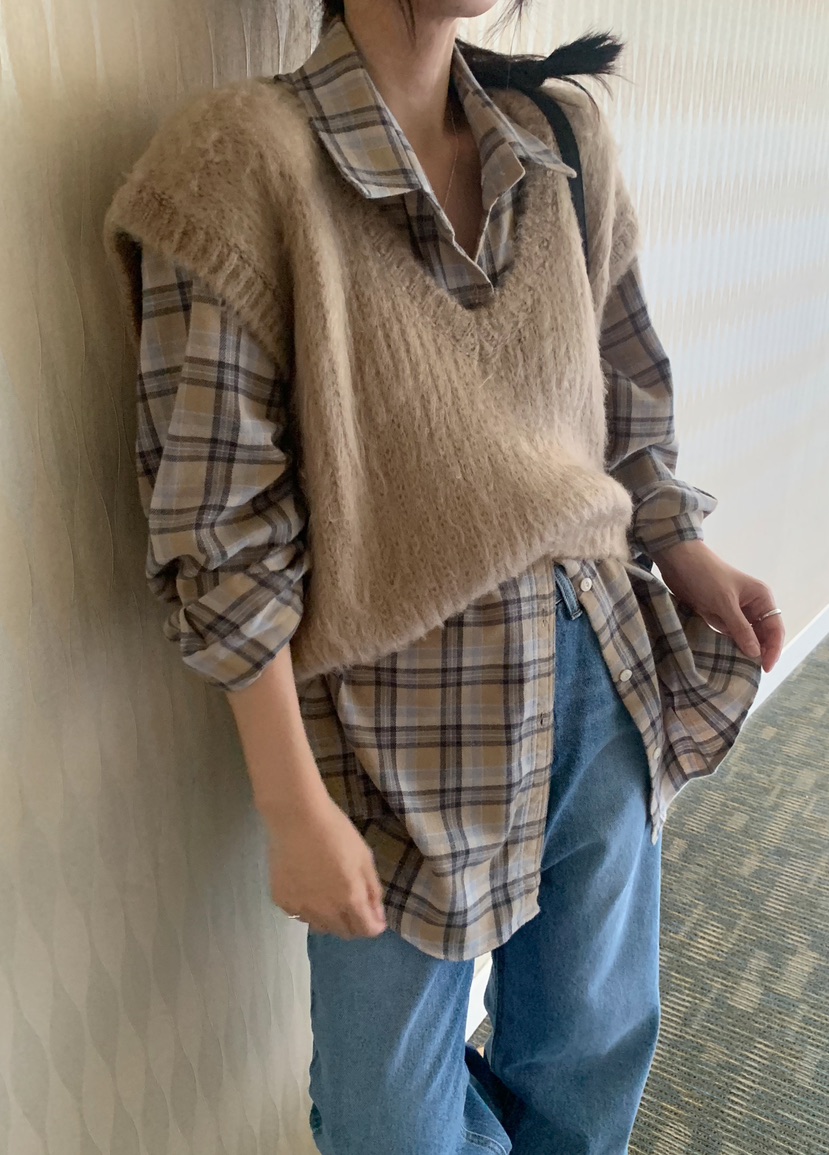 MELLOUNGE韓國直郵女裝新款推薦休閑人氣24秋冬時尚真品馬甲MELLOUNGE-T馬甲