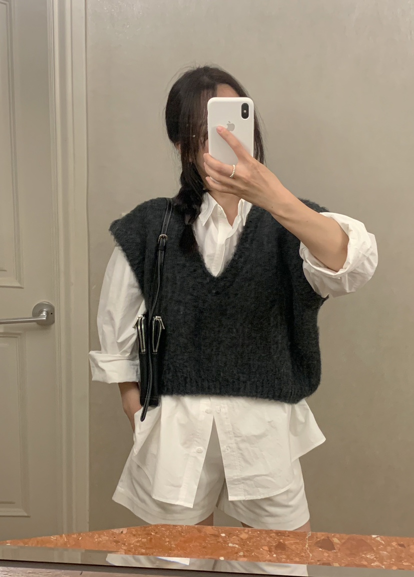 MELLOUNGE韓國直郵女裝新款推薦休閑人氣24秋冬時尚真品馬甲MELLOUNGE-T馬甲
