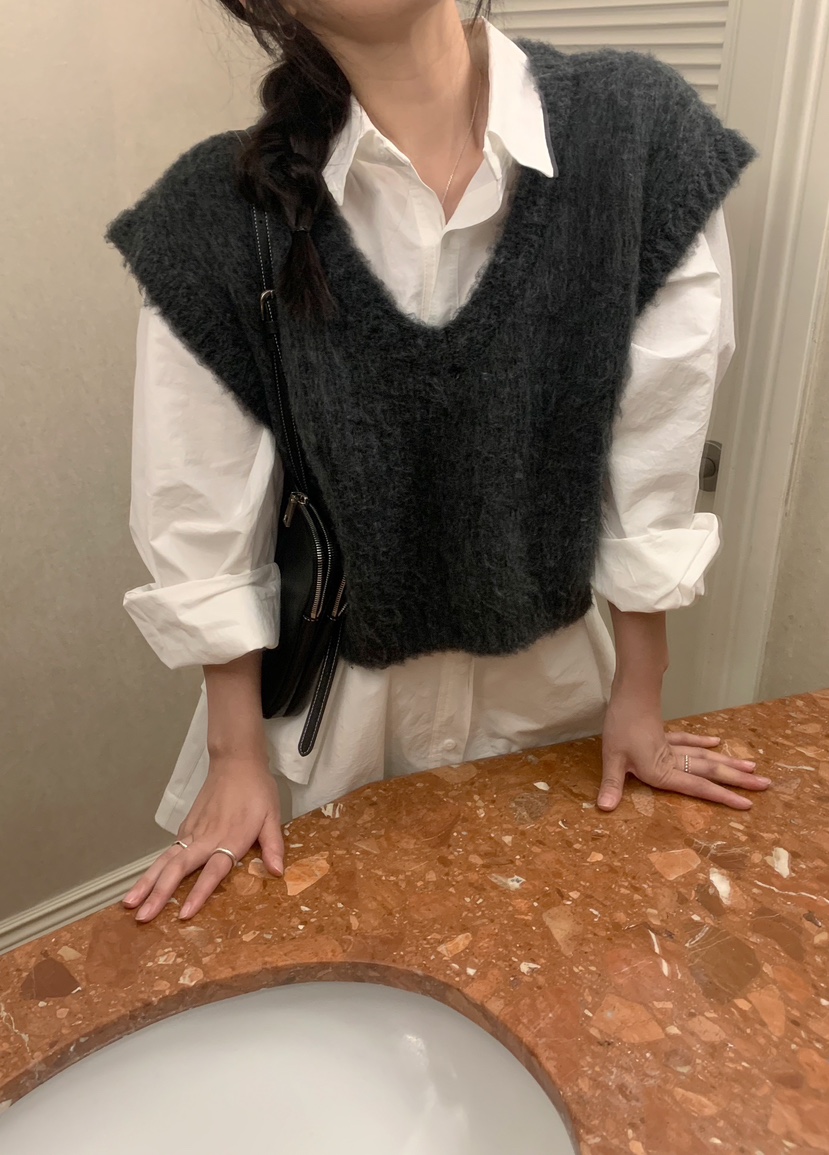 MELLOUNGE韓國直郵女裝新款推薦休閑人氣24秋冬時尚真品馬甲MELLOUNGE-T馬甲